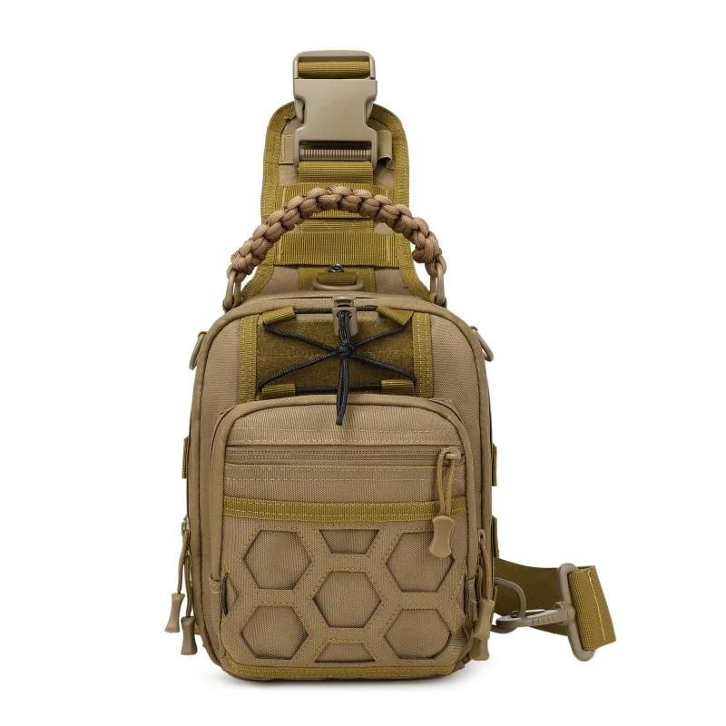 AYPPRO Unisex Sports Crossbody Sling Backpack Molle Assault Range Tactical One Shoulder Sling Bag Fashionable Outdoor Camping