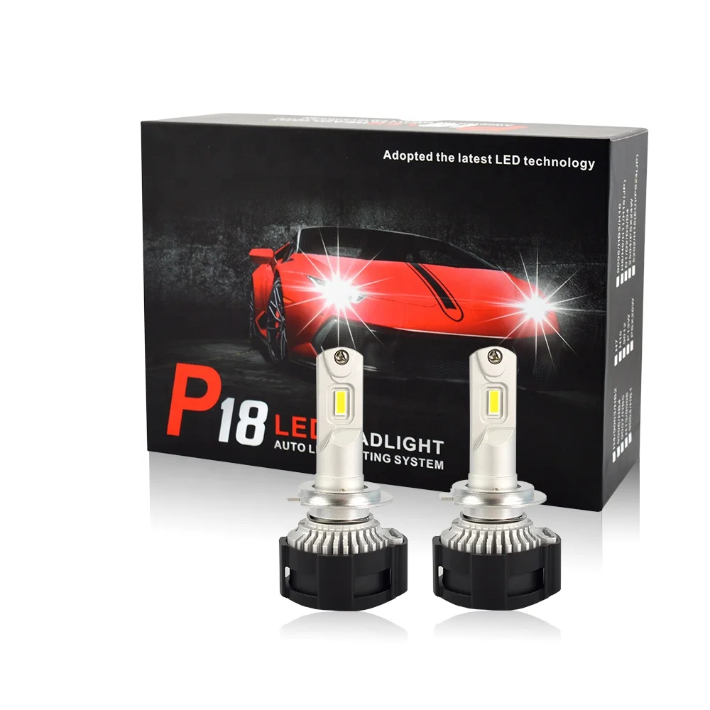 the Newest and the Brightest Automotive Headlamps Led Car Headlighting P18 H7 Auto Lighting Bulbs