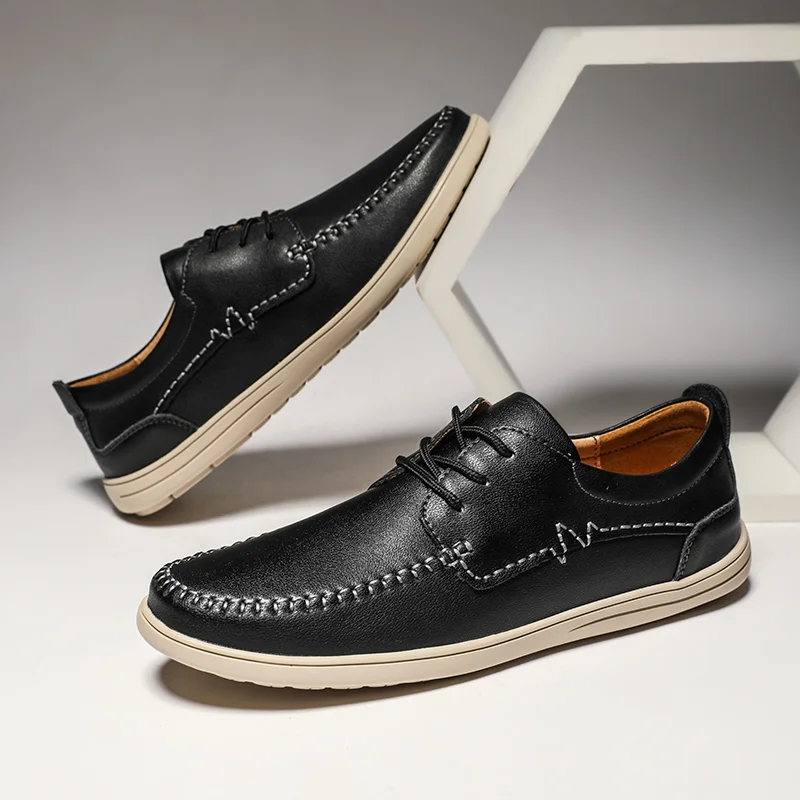 Mens Shoes Flat Casual Loafer Driving Shoes Men Leather Men Moccasin Loafers