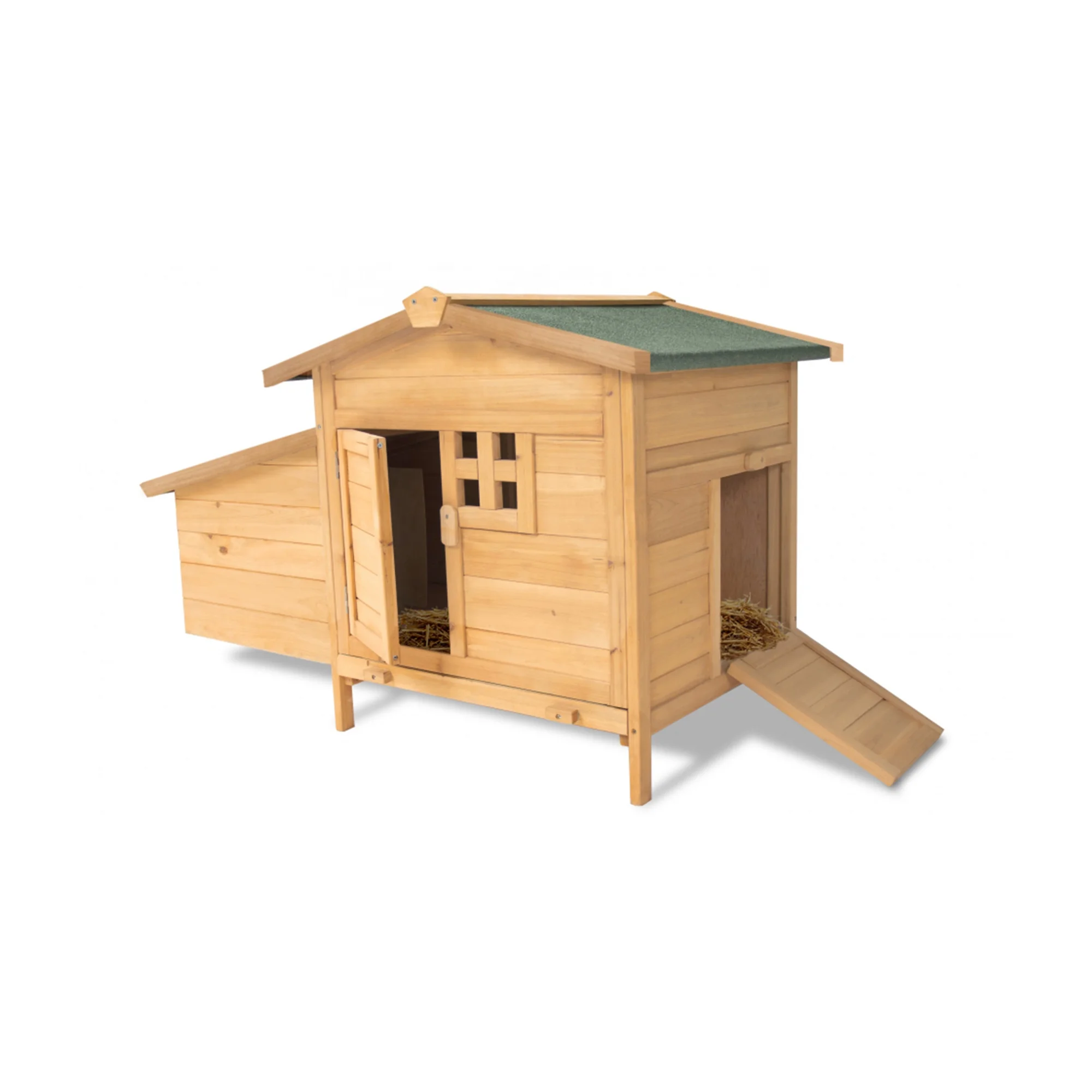 XPT007 Wooden Pet Cages Chicken Coop NATURAL color for outdoor farm house chicken run