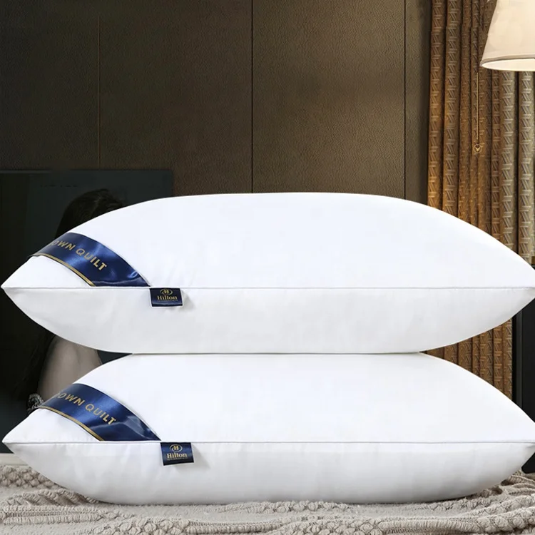 1000g Healthy Sleep Microfiber Polyester 5 Star hotel 48x74 Pillow Hilton Hilton Pillow with bag 1kg microfiber pillow