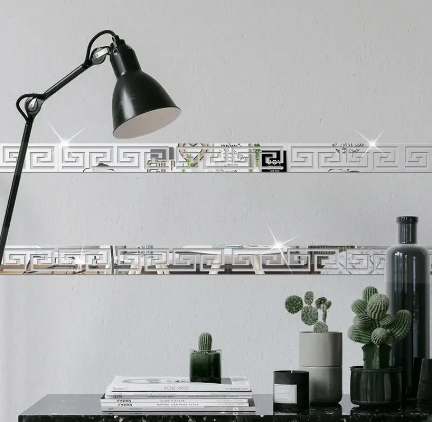 Wholesale Acrylic Wall Sticker Home Room Bedroom Decoration Self-adhesive DIY 3D Wallpaper For Home Decor