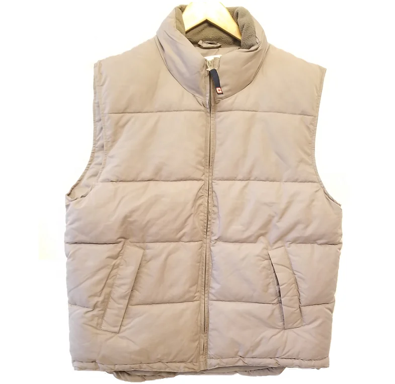 Polyester quilted sponge puff stand collar Kidney protection pearl padding waistcoat