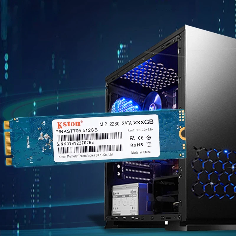 Kston SSD M.2 NGFF 2280 64 120 128 256 512 1 ТБ SATA 6 ГБ/сек. 3D NAND TLC 500 МБ/с. Веб камера для компьютера и ноутбука