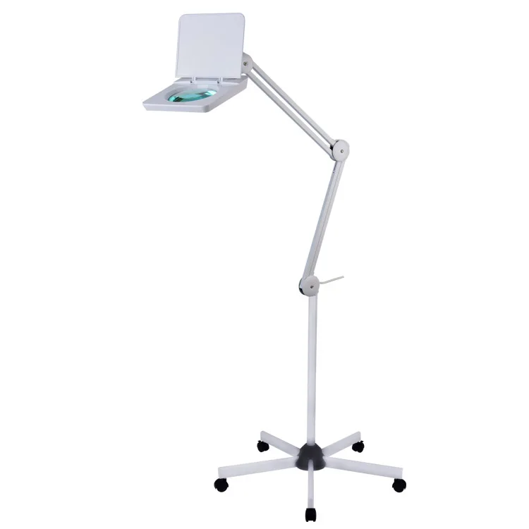 Folding table desk swing arm magnifying glasses dental and surgical lamp