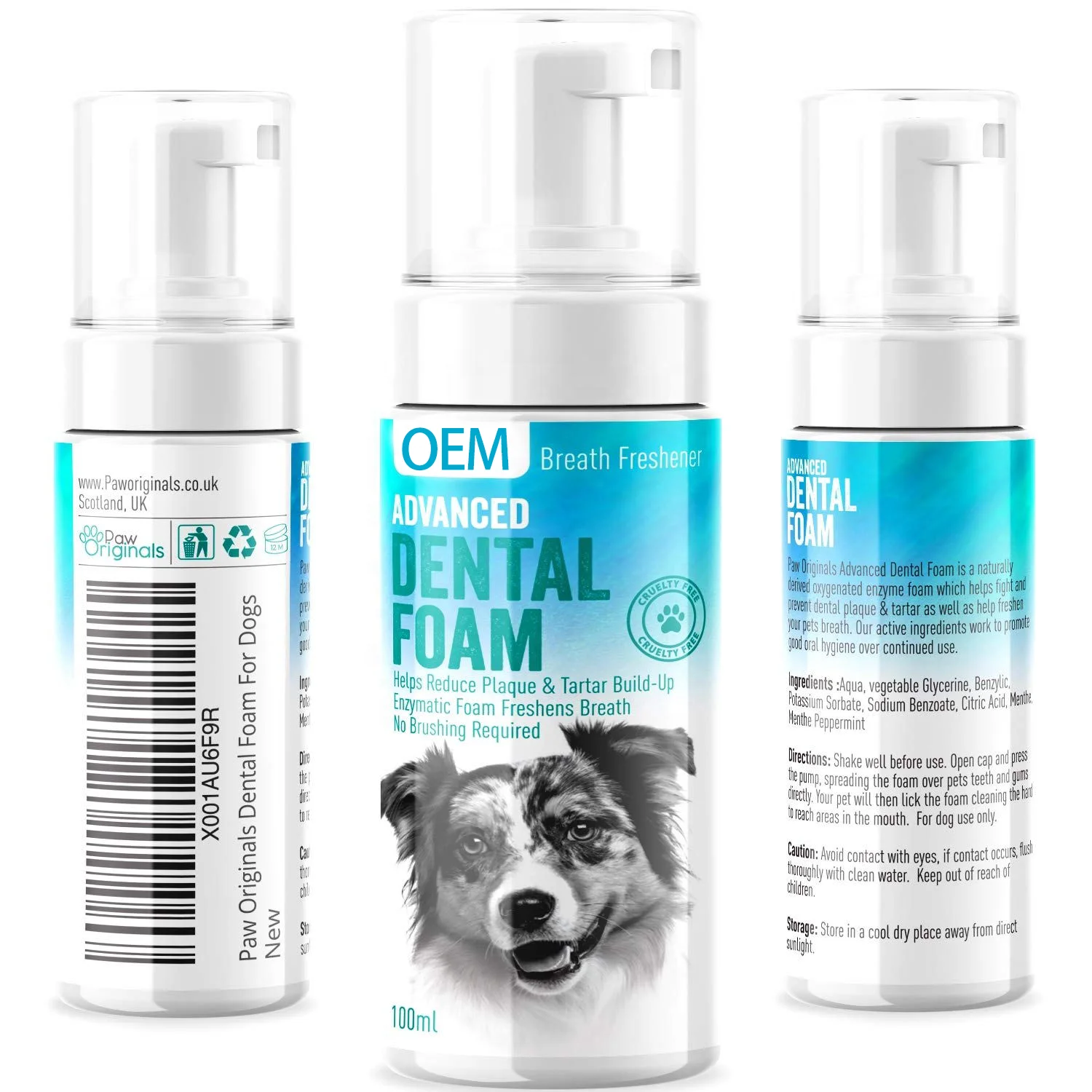 Private Label Eliminate Bad Dog Breath & Bad Cat Breath Naturally Fights Plaque Tartar & Gum Disease pets dental spray