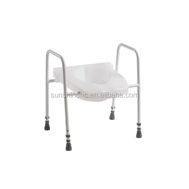 BA387 Aluminum Frame Patient Toilet Chair Commode Chair For Elderly