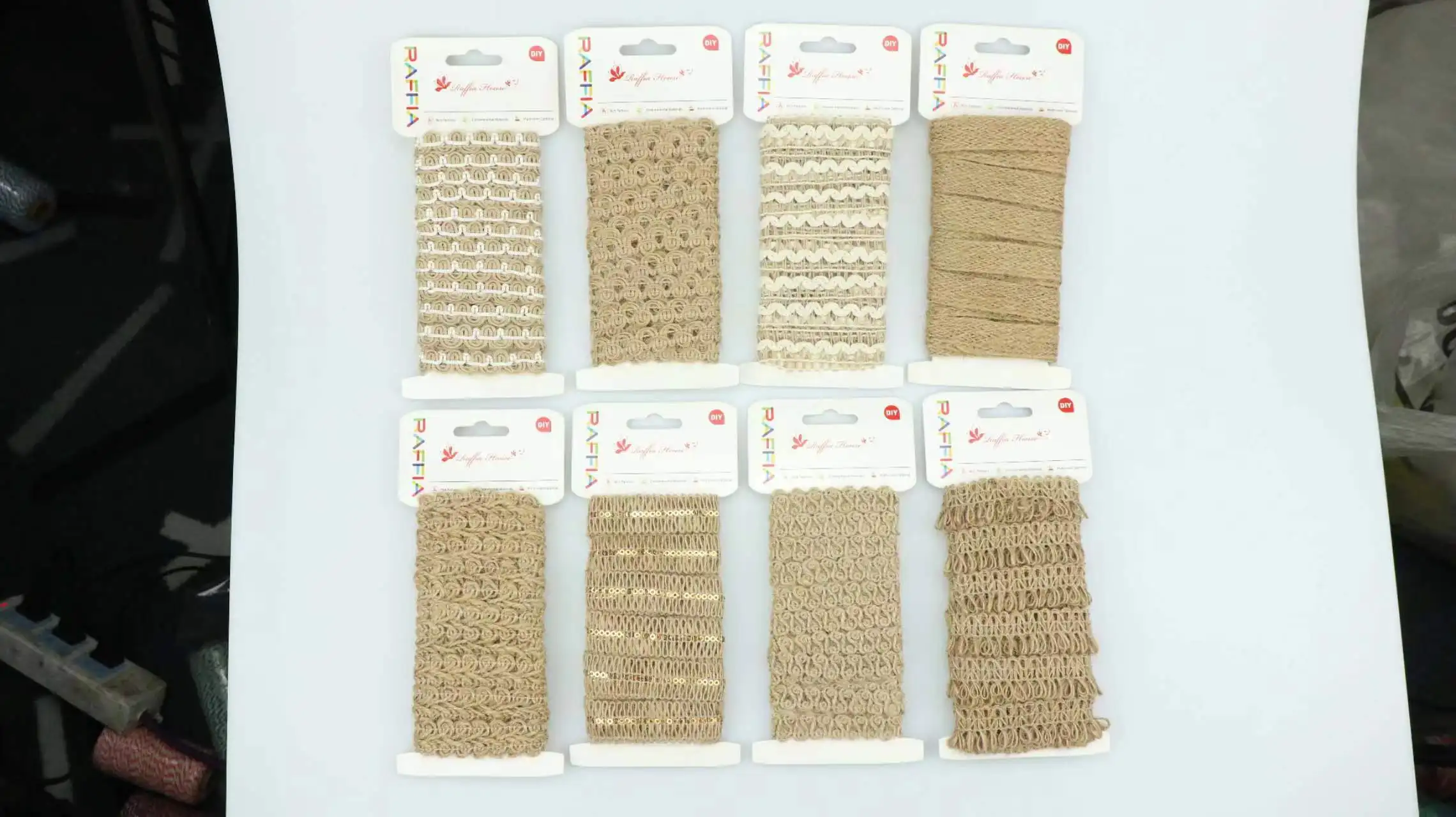 Home garden decoration jute braided rope for party natural twine hemp jute material used for  gift ribbon packing