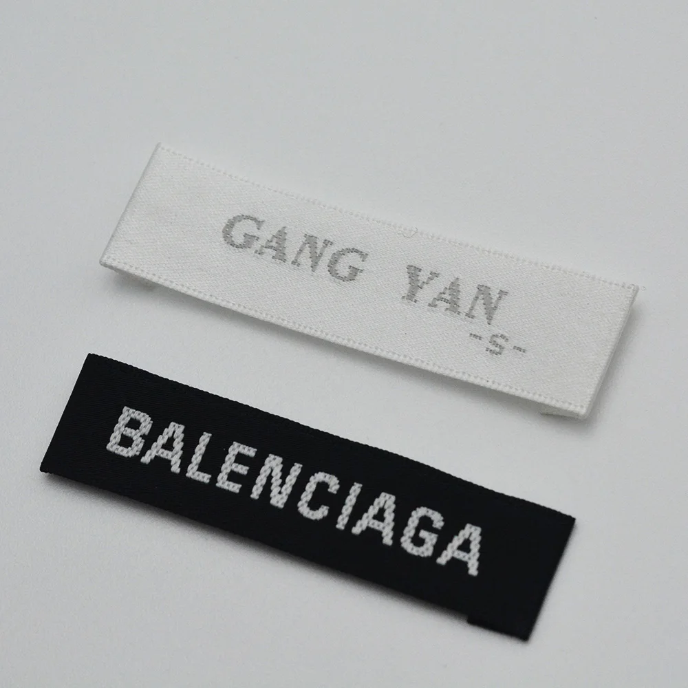 China Manufacturer Supply Good Price Custom Logo Silk Satin Clothing Woven Main Labels For Clothing