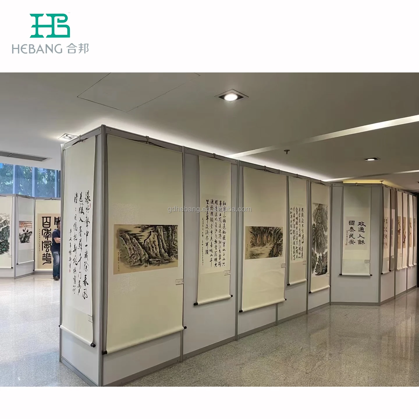 Exhibition system stand display booth Art display wall panel for museum decoration and display board