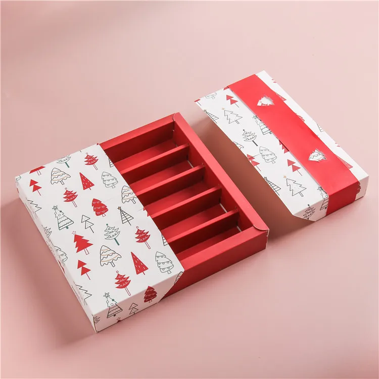 Custom christmas candy chocolate gift box luxury folding chocolate packaging box for gift