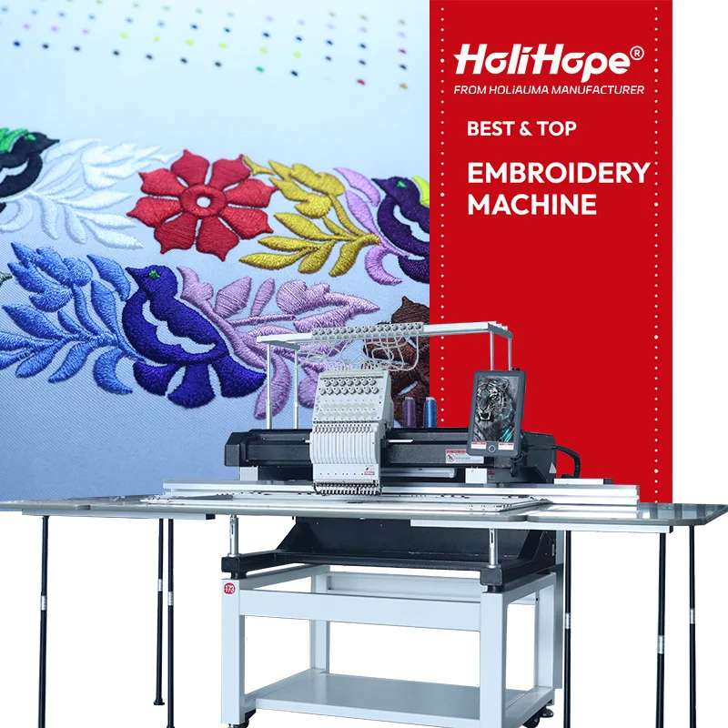 Cheaper Than Tajima Embroidery Machine 1 Head Automatic 500*1200mm Large Area  Computerized Embroidery Machine For Cap Flat 3D