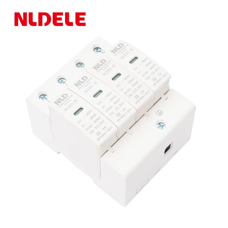 Solar PV AC DC 20kA  4P 1000V  surge protector protection arrester surge protector device SPD For House