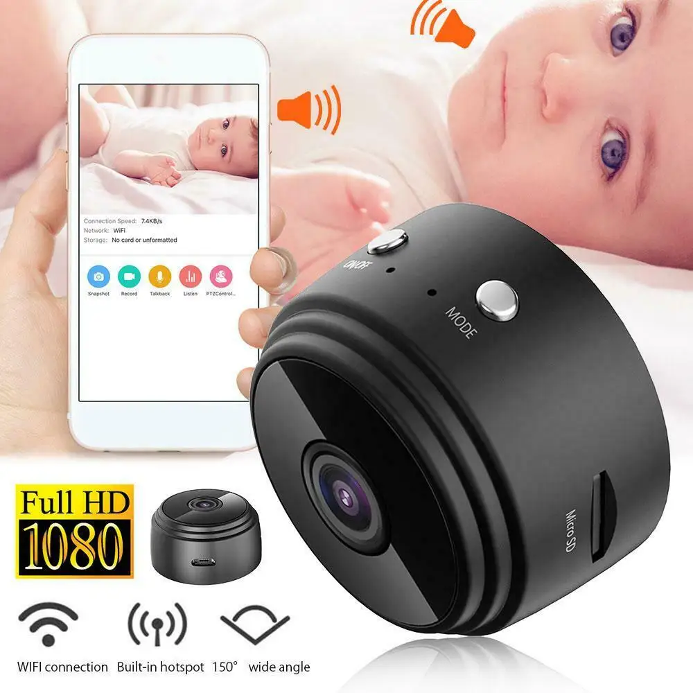 
Cheapest wholesale Wireless Mini WIFI IP Camera 1080P Smart Home Security Camera Night Vision 