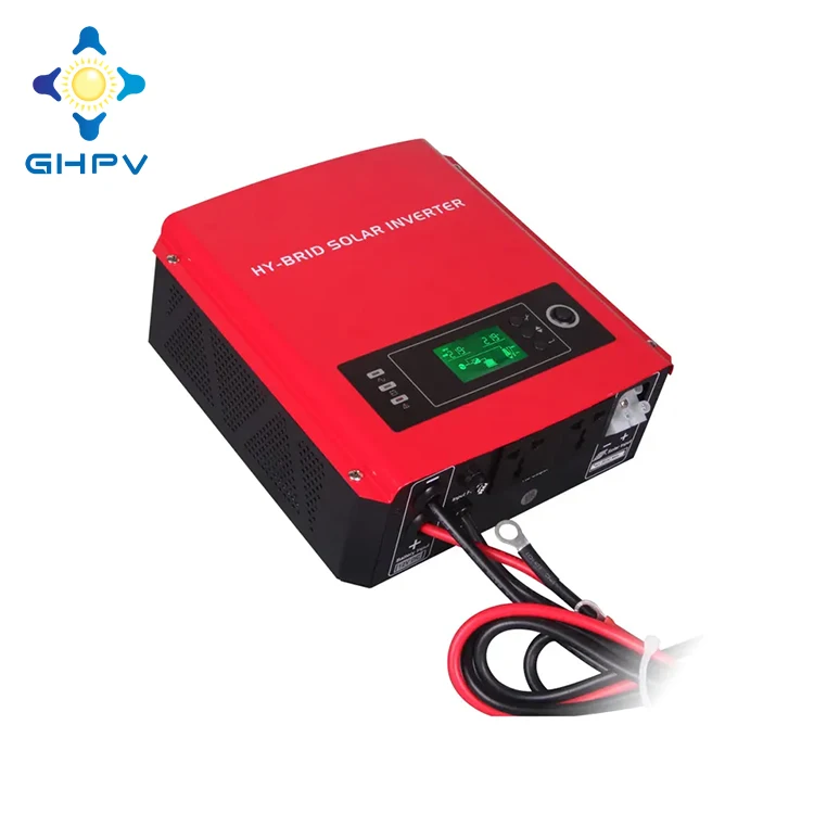 GHPV Solar Inverter 2KVA 24V Hybrid Off Grid With Solar Charge Controller Built Inside