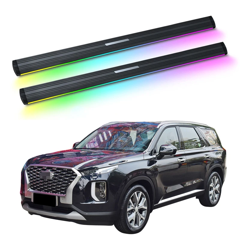 Automatic Electric Power Side Step Running Board LED light for Hyundai PALISADE 2020-2023