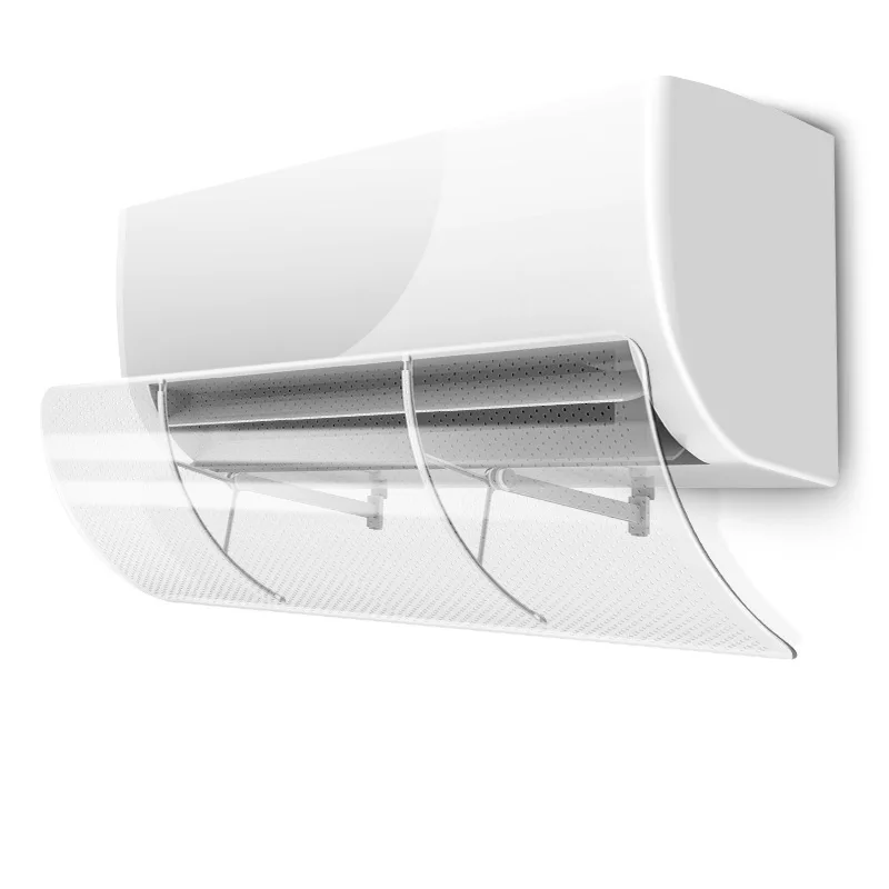 27.2*90cm transparent air deflector wall mounted multi-angle adjustable air conditioner windshield