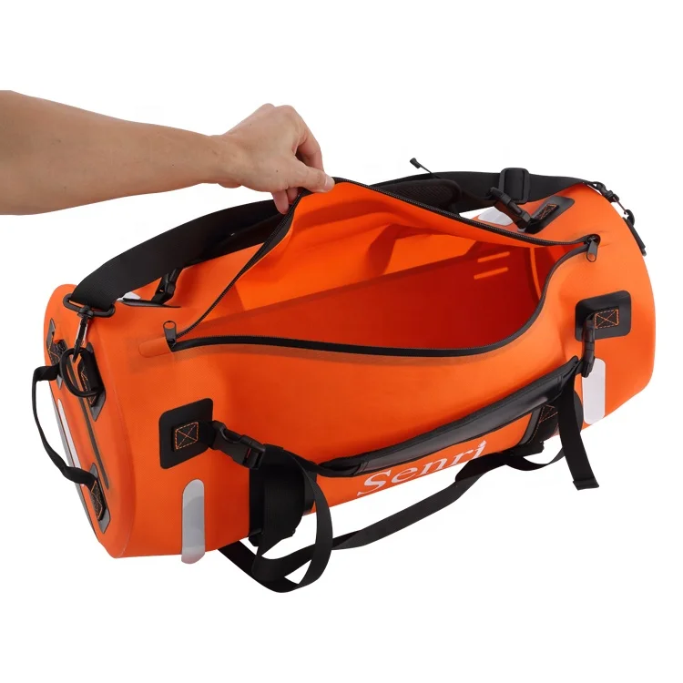 Customizable 60L 70L 120L Motorcycle Waterproof Duffel Bag Reflective Tail Dry Bag Saddle Luggage Outdoor Duffel Bag Accessories