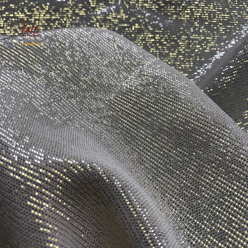 Undye Natural White Purchase Silk Lurex Stripes Metallic Georgette Fabric Suppliers