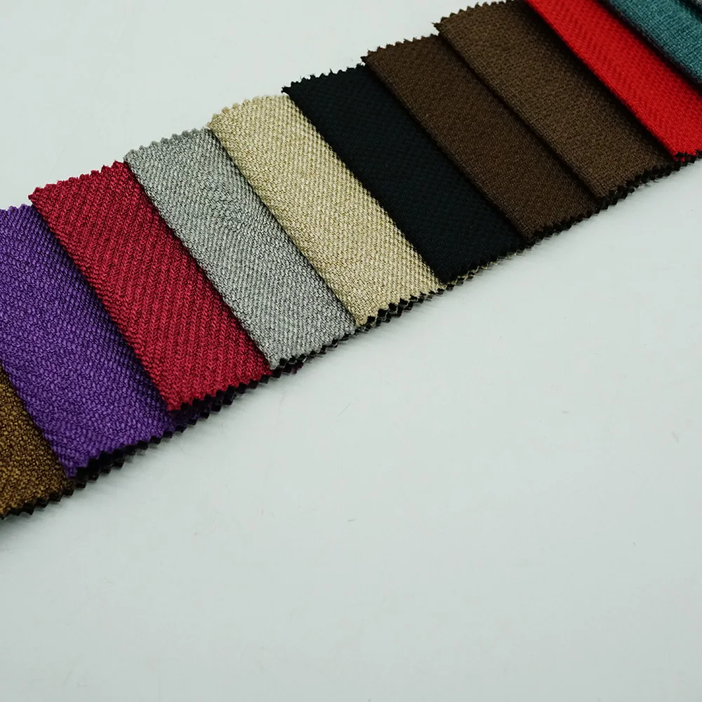 Upholstery Fabric High Count Luxurious Fabric Burlap Dyed Imitation Linen Printing For Sofas And Furniture