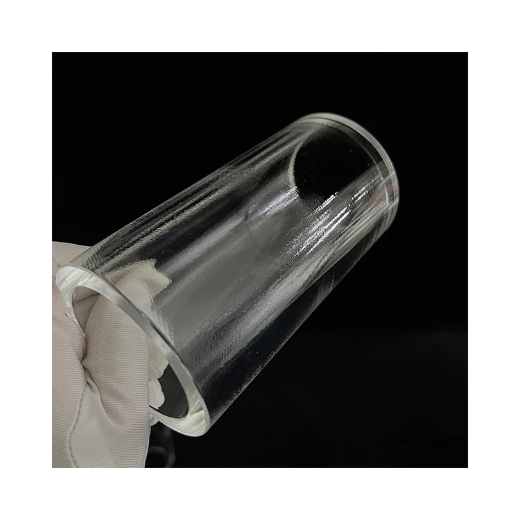 Heat resistant Customized Frosting surface treatment Borosilicate Quartz pipe Quartz glass tube