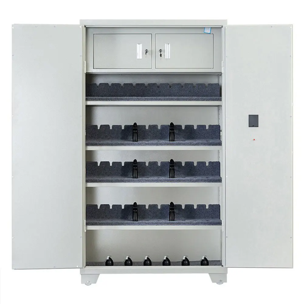 Digital Biometric Gun Safes - Heavy Duty Metal Storage Lockers with Hidden Cabinet for Firearms & Ammo