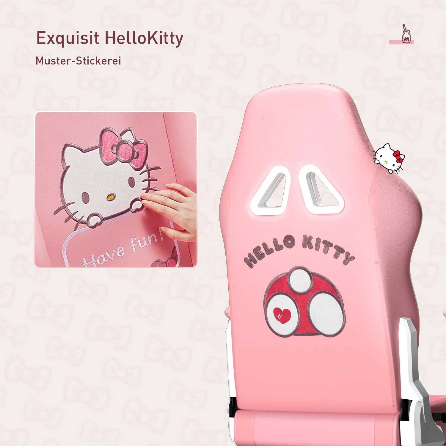Bolivia High Quality Low Price Girl Cute cut Pink Silla Gamer Footrest Pillow OEM Cartoon Pattern Pink Gaming Chair for Women