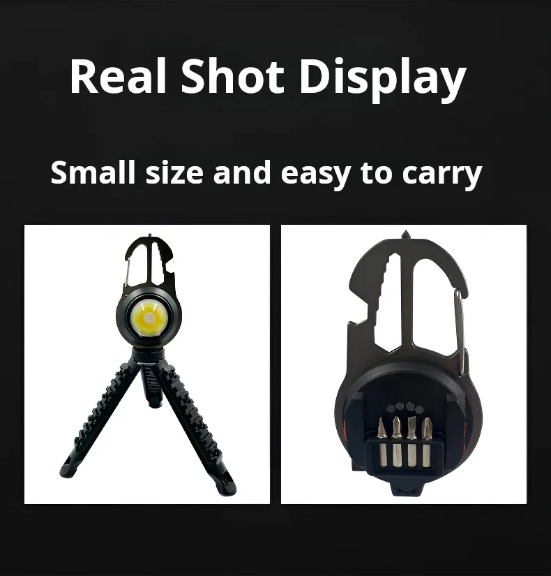 Outdoor Multifunctional Keychain Cob Work Lamp Emergency Maglite Rechargeable Led Flashlight