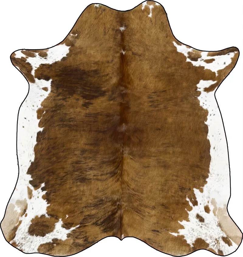 Cute Black and White Cow Print Artificial Cowhide Area Carpet Kids Floor Mats for Home Living Room Western Decorative Pad