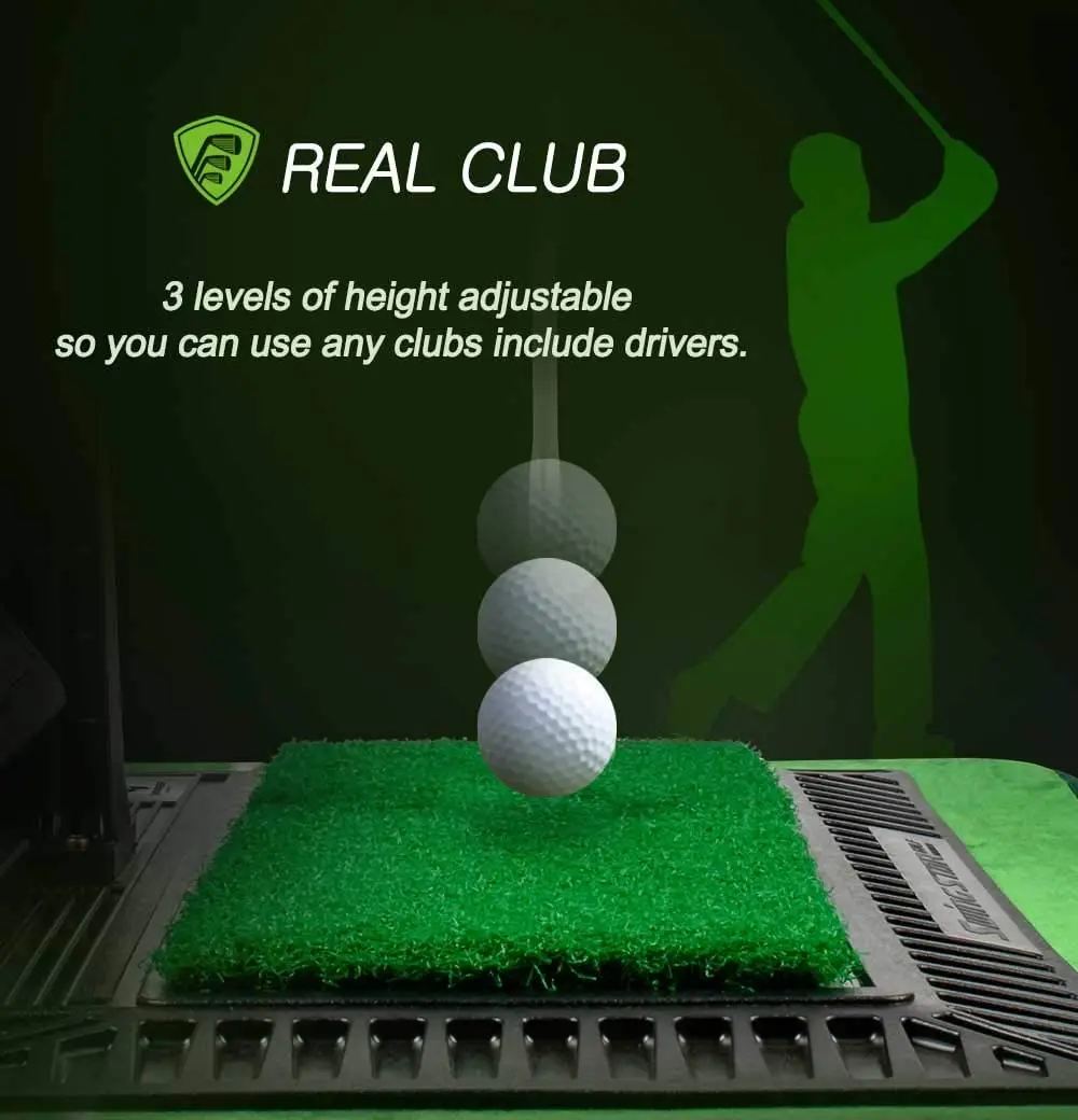 
Golf Training Aid Auto Kick Back Putting Green Swing Stick with Speed Controller Real Impact Swing Mat Spare Connector 