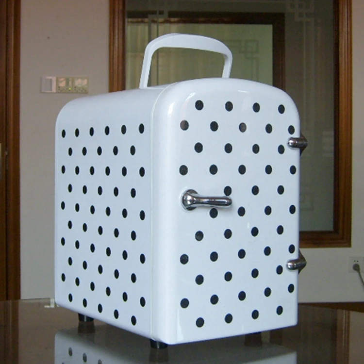 Portable 4l Mini Small Cosmetic Frigo Refrigerator Beauty Skin Care Makeup Mirror 12v Fridge Pink With Led Light For Bedroom