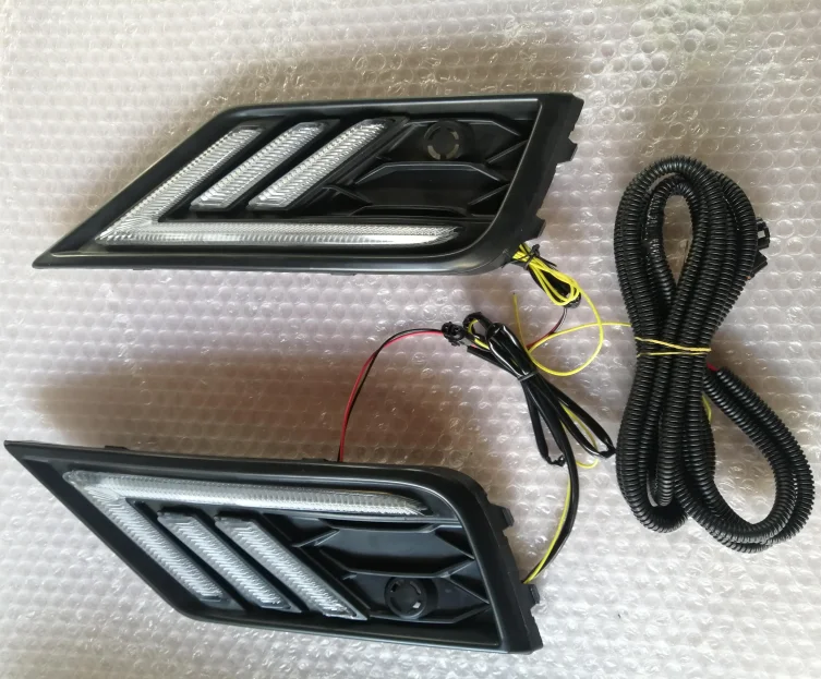 Led Daytime running lights for Tiguan 2018 2019 2020 2021 Auto Parts Fog lamp for Volkswagen vw tiguan accessories