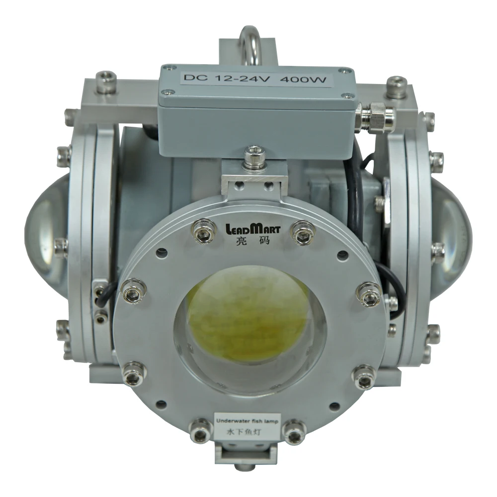 IP68 Fishing Under Water Lights Double Waterproof 100W 200W 400W AC220V Green Light LED fishing light