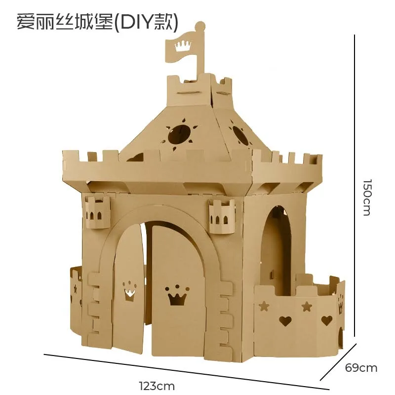 Высокое качество 3D бумажная модель игрушка картонная головоломка дом для детей ручной работы большая DIY Fortress Toy