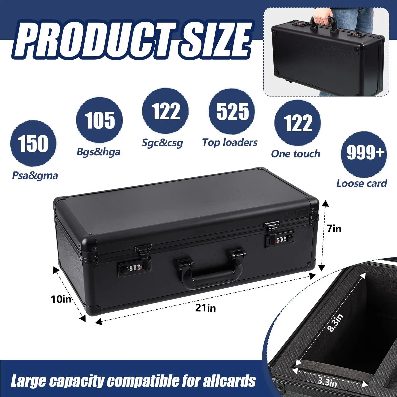Password Lock Design Travel Slab Case Tamper Proof Jewelry Collectible Display Case Electronic Devices Storage Box