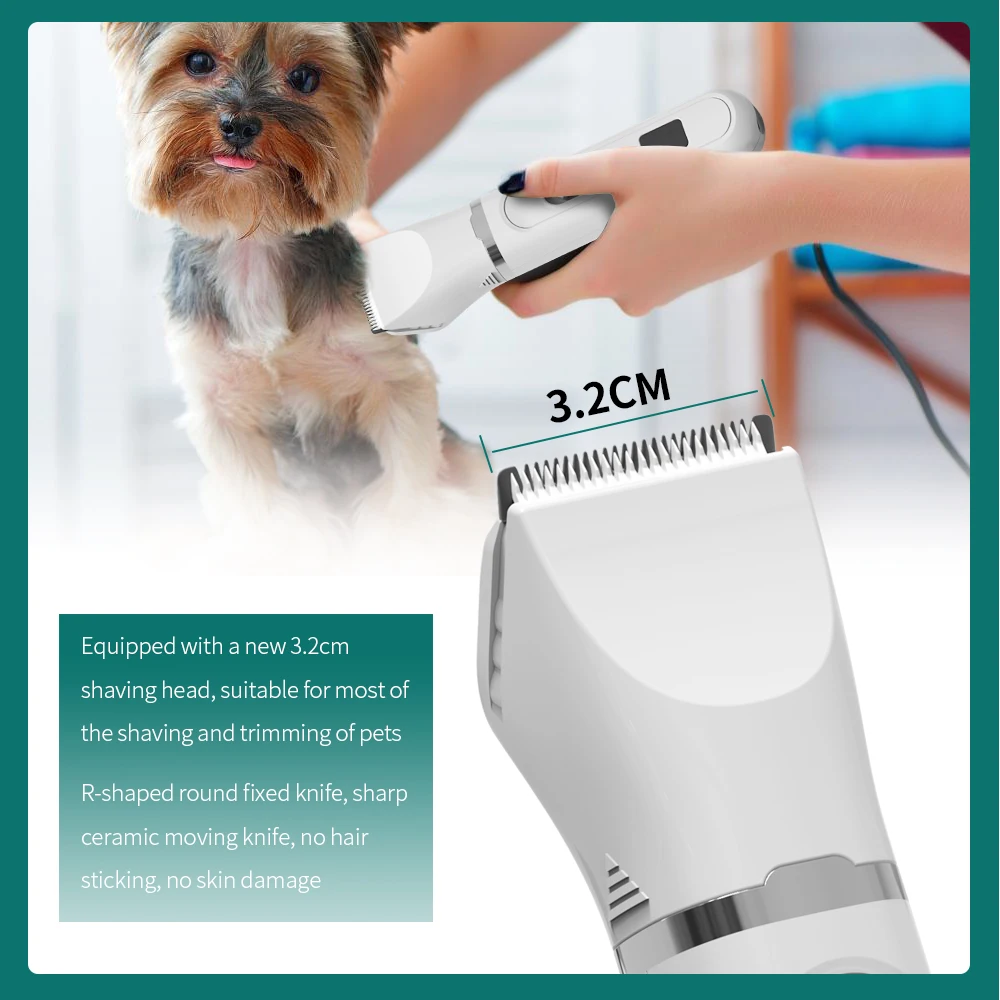 Professional New Pet Hair Clipper Power Low Noise Electric Hair Cutter for Cat Dog