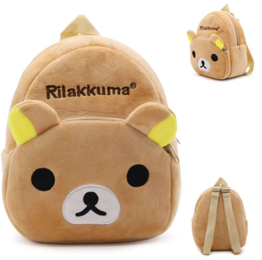  Симпатичный Миниатюрный Плюшевый Детский рюкзак с 3D-принтом животных Детские рюкзаки