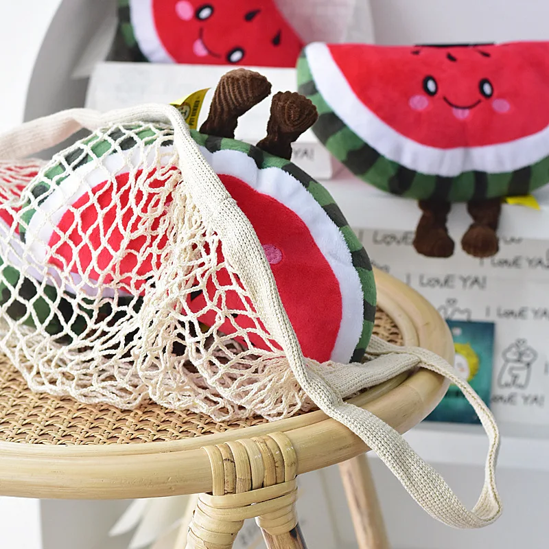 New Interactive Avocado Banana Carrot Fruit Vegetable Pet Toy Durable Dog Squeaky Toys