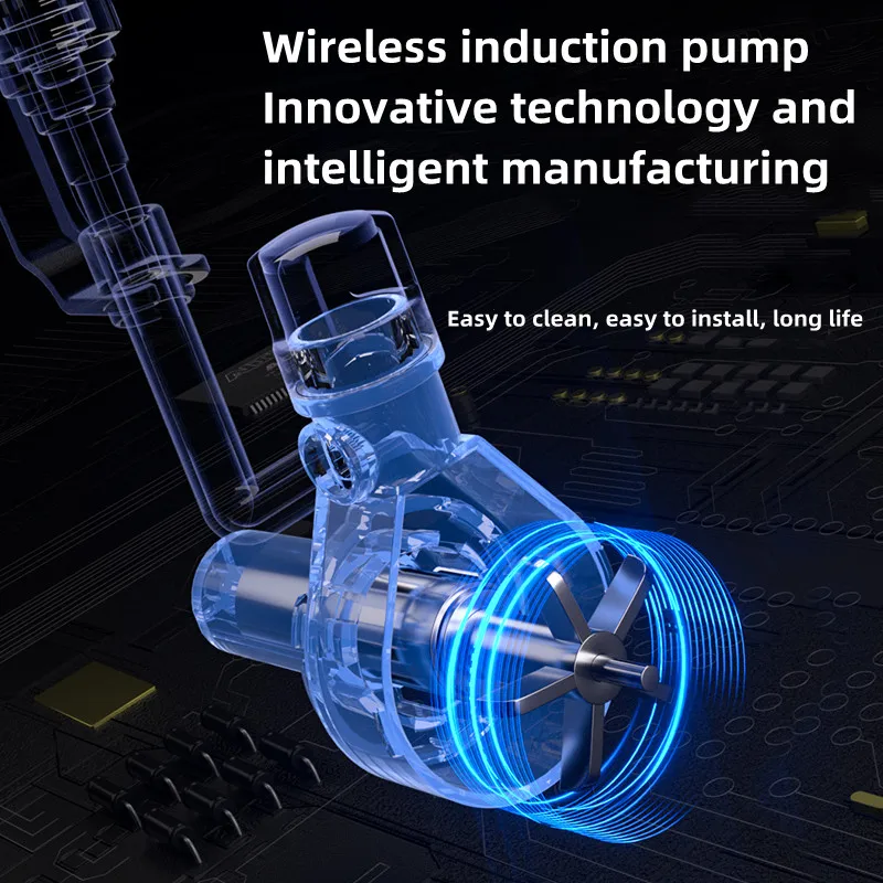 Aquarium fish tank suitable for beginners multi-color light combination can remotely control 9L intelligent small fish tank