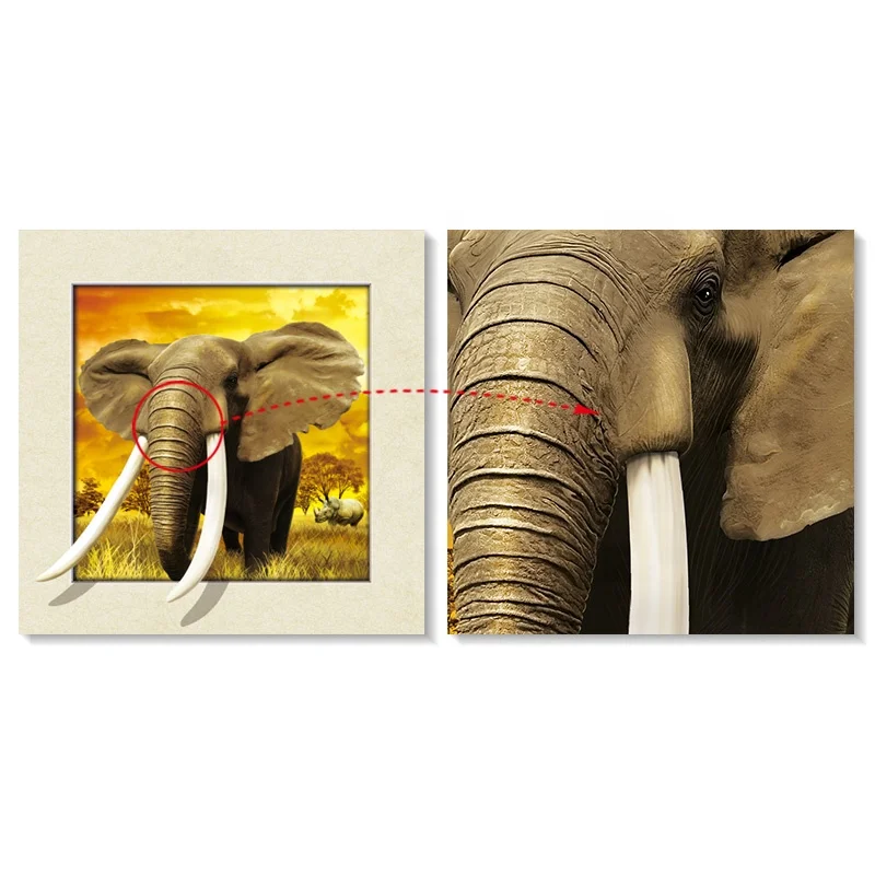 
Elephant 5d pictures lenticular printing , 5d poster for wholesales 