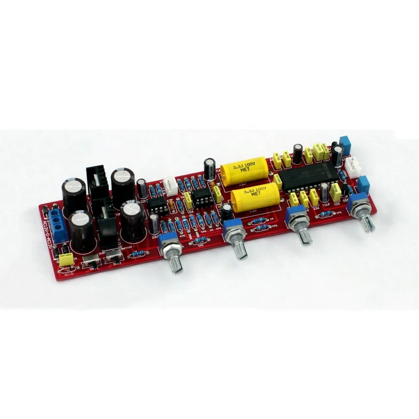 Taidacent HI-FI Level Preamp Audio Tone Board LM4610 NE5532 Preamp LM4610 Tone Control Board with Loudness Switchable