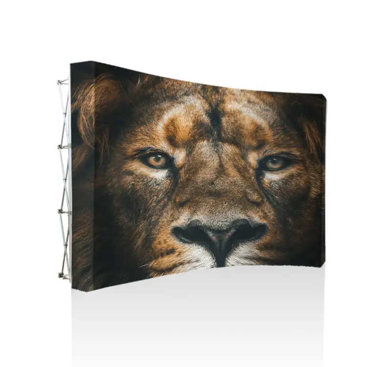 Straight Aluminum Frame Fabric Banner Trade Show Backdrop Wall 10FT Pop up display Pop-up Displays