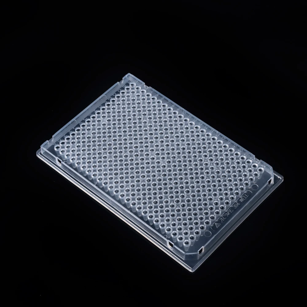Laboratory equipment 40ul 384 PCR plate with skirt