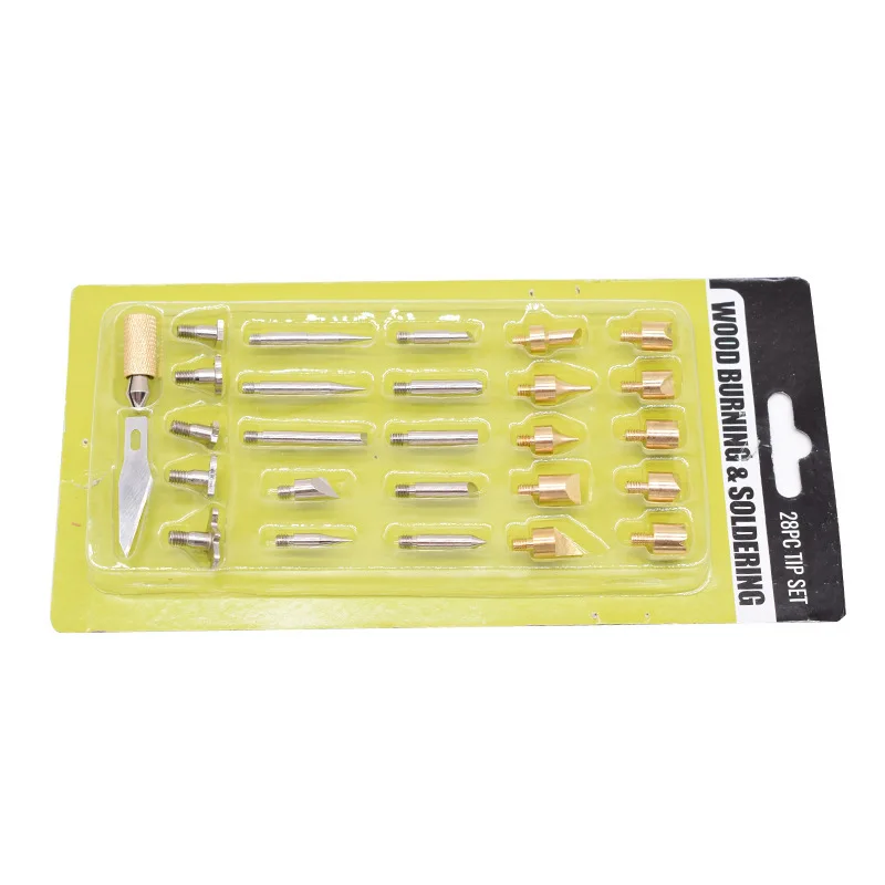 28pcs wood burning tool tips and Stencils for  Pyrography Wood Burning pen