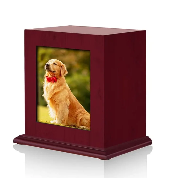 hand-made cremation urns photo dog ashes box dog wood keepsake memorial casket box