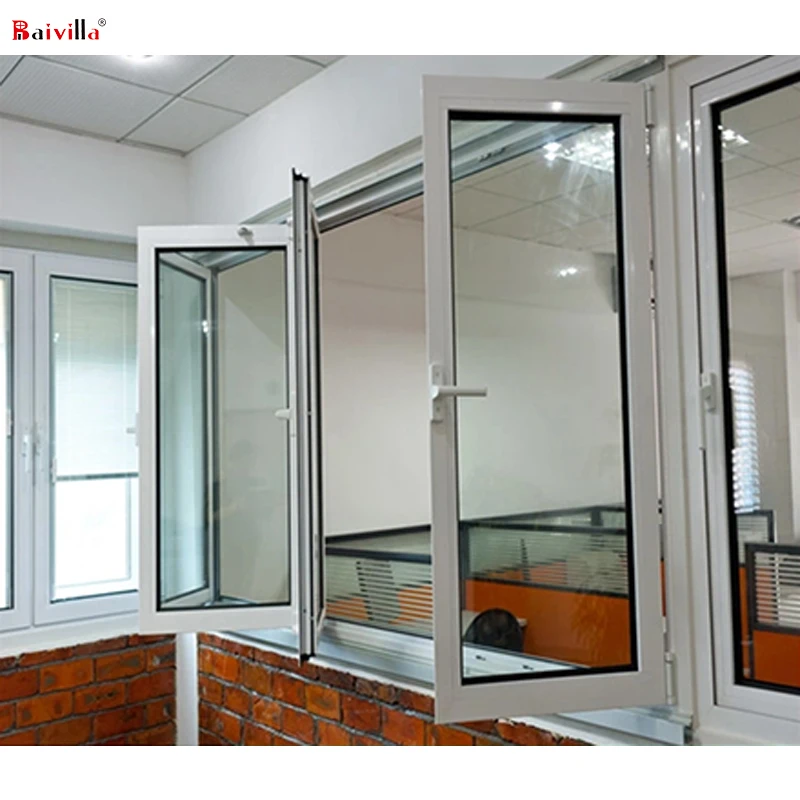 Folding glass windows aluminium bifolding window hot sale in the usa