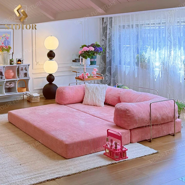 compressed 3 seater sofa sectional modular module reclining corner bed sofa moderne folding air sofa bed for living room