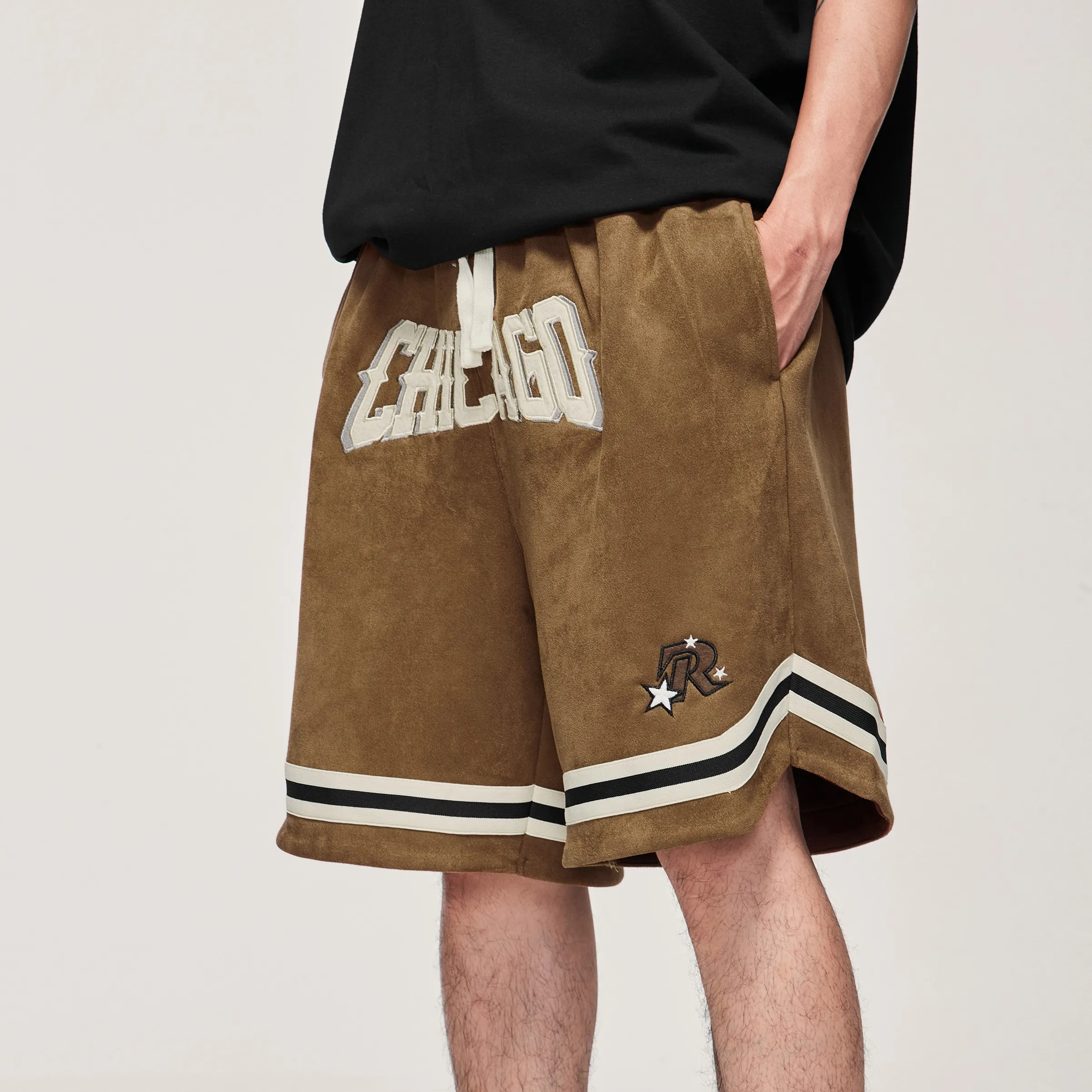 INFLATION Sale Suede printed Basketball Shorts Custom OEM Wholesale Polyester boys shorts men