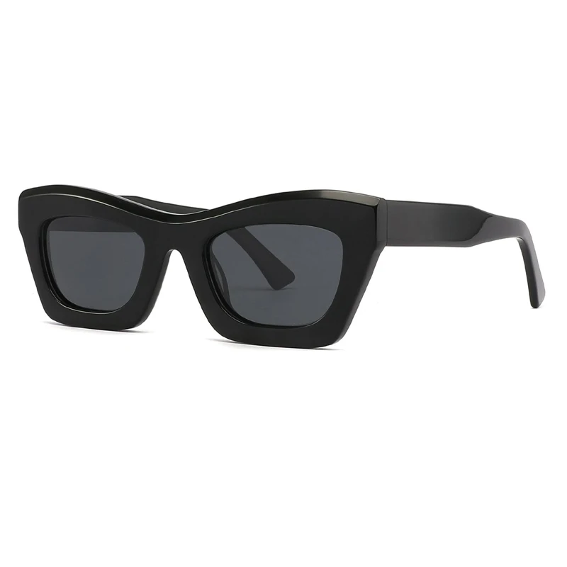New thick edge design solid color classic models personalized haute couture Neutral polarized sunglasses