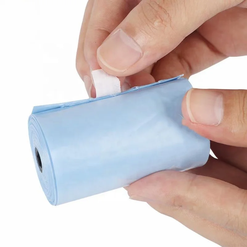 PVA 100% water biodegradable dog poop bag standard size with different colors